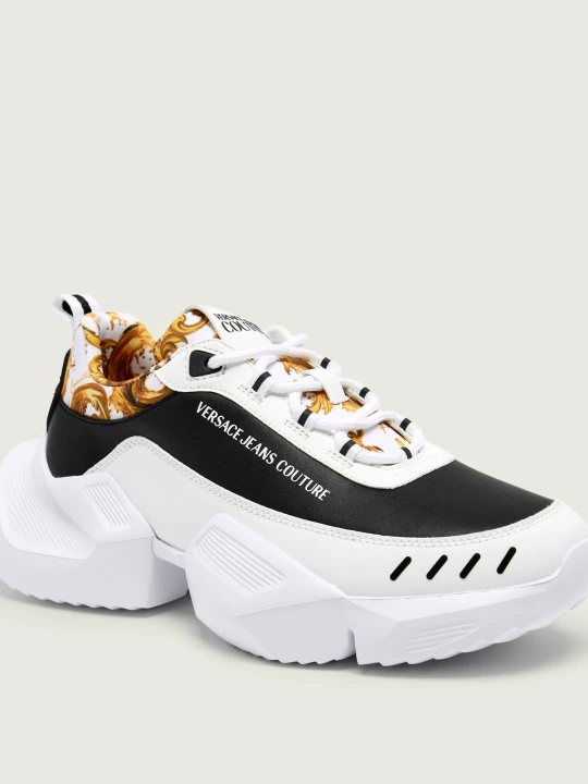 Zdjęcie produktu Versace Jeans Couture Sneakersy FONDO GRAVITY DIS. SU5 | z dodatkiem skóry biały