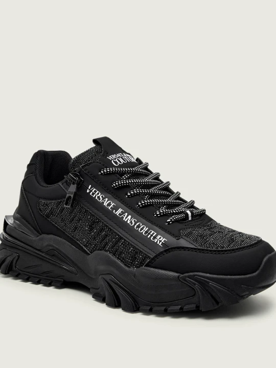 Zdjęcie produktu Versace Jeans Couture Sneakersy FONDO NEW TRAIL TREK DIS. SI5 | z dodatkiem skóry czarny