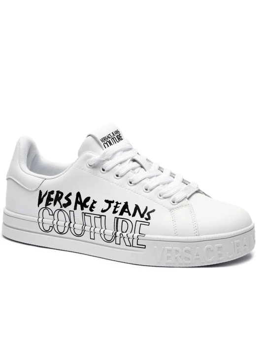 Zdjęcie produktu Versace Jeans Couture Sneakersy | z dodatkiem skóry biały