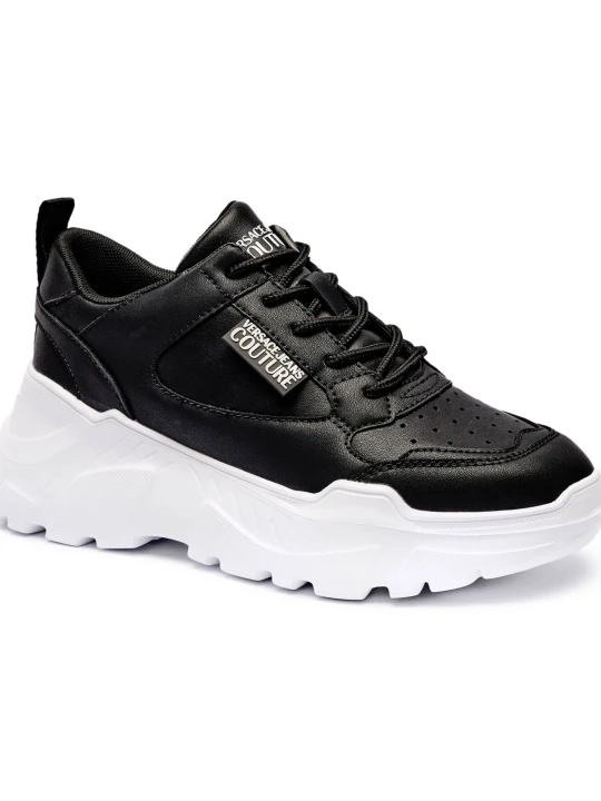 Zdjęcie produktu Versace Jeans Couture Sneakersy | z dodatkiem skóry czarny