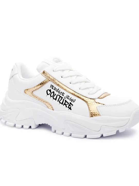 Zdjęcie produktu Versace Jeans Couture Sneakersy | z dodatkiem skóry biały
