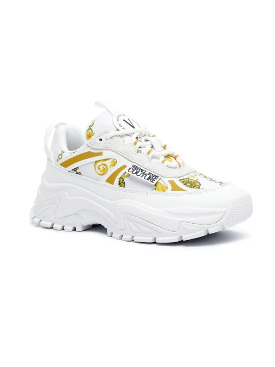 Zdjęcie produktu Versace Jeans Couture Sneakersy | z dodatkiem skóry biały