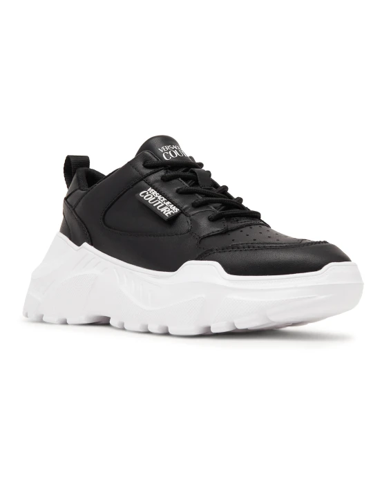 Zdjęcie produktu Versace Jeans Couture Sneakersy | z dodatkiem skóry czarny