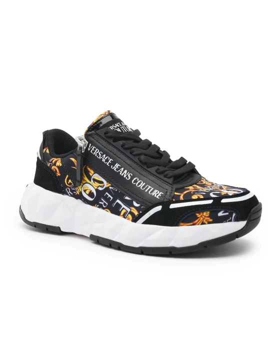 Zdjęcie produktu Versace Jeans Couture Sneakersy | z dodatkiem skóry czarny