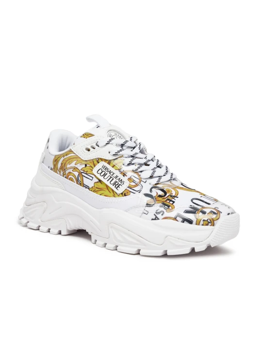 Zdjęcie produktu Versace Jeans Couture Sneakersy | z dodatkiem skóry biały