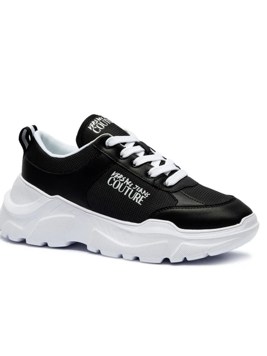 Zdjęcie produktu Versace Jeans Couture Sneakersy | z dodatkiem skóry czarny