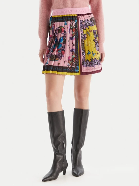 Zdjęcie produktu Versace Jeans Couture Spódnica plisowana 79HAE8P0 NS726 Kolorowy Regular Fit