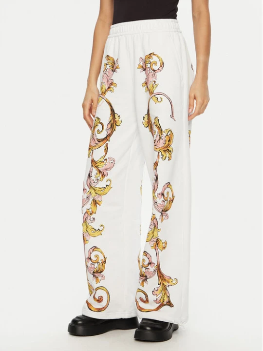 Zdjęcie produktu Versace Jeans Couture Spodnie dresowe 78HAA3P0 Biały Relaxed Fit