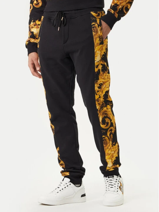 Zdjęcie produktu Versace Jeans Couture Spodnie dresowe 80GAA3C0 FS196 Czarny Regular Fit
