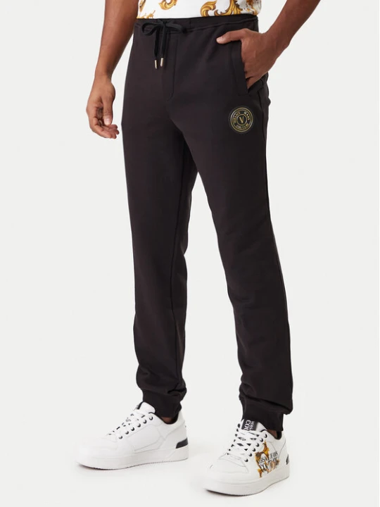 Zdjęcie produktu Versace Jeans Couture Spodnie dresowe 80GAAT03 CF01T Czarny Regular Fit