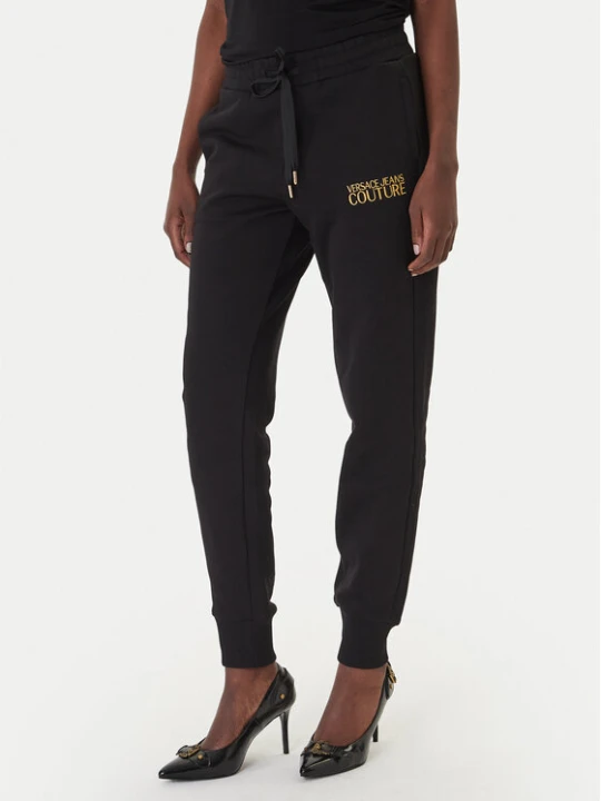 Zdjęcie produktu Versace Jeans Couture Spodnie dresowe 80HAAT01 CF01T Czarny Regular Fit