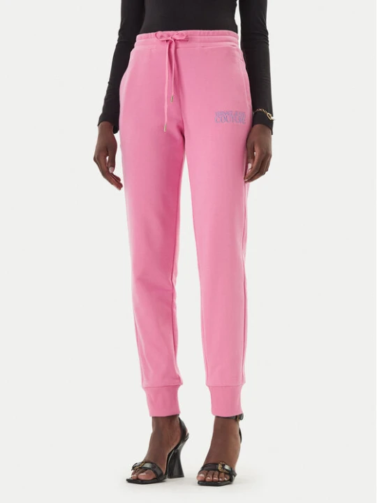 Zdjęcie produktu Versace Jeans Couture Spodnie dresowe 80HAAT01 CF01T Różowy Regular Fit