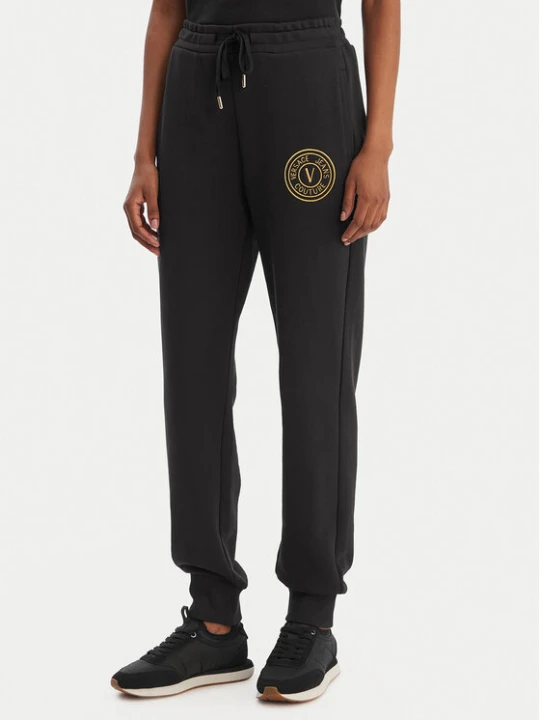 Zdjęcie produktu Versace Jeans Couture Spodnie dresowe 80HAAT02 CF01T Czarny Regular Fit