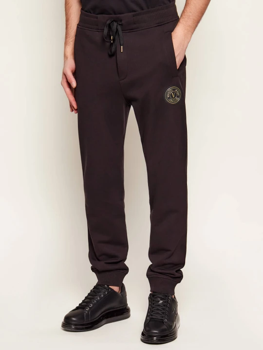 Zdjęcie produktu Versace Jeans Couture Spodnie dresowe EMBELM | Regular Fit czarny