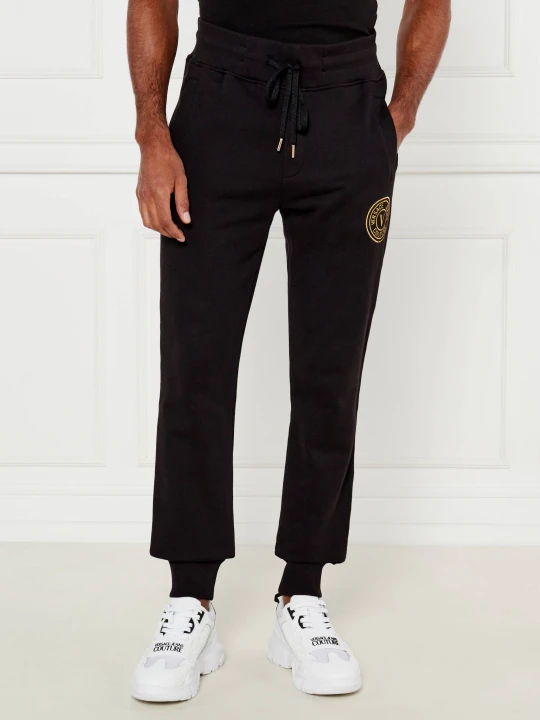 Zdjęcie produktu Versace Jeans Couture Spodnie dresowe | Regular Fit czarny
