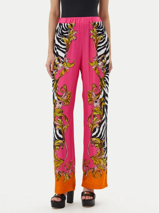 Zdjęcie produktu Versace Jeans Couture Spodnie materiałowe 78HAA1P2 Różowy Straight Fit