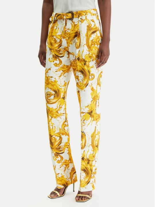 Zdjęcie produktu Versace Jeans Couture Spodnie materiałowe 80HAA111 NS756 Biały Regular Fit