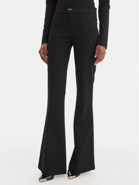 Zdjęcie produktu Versace Jeans Couture Spodnie materiałowe 80HAA115 J0092 Czarny Flare Fit