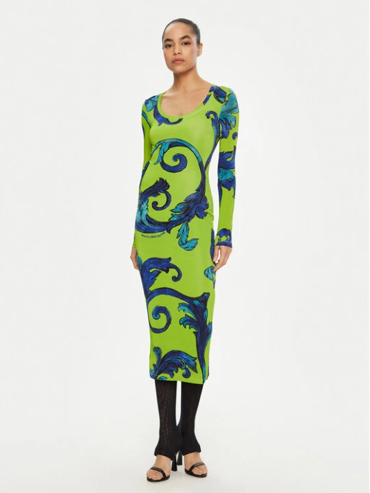 Zdjęcie produktu Versace Jeans Couture Sukienka codzienna 78HAO920 Zielony Regular Fit
