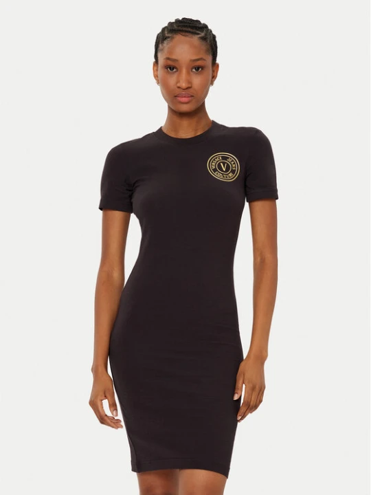 Zdjęcie produktu Versace Jeans Couture Sukienka codzienna 78HAOT00 Czarny Slim Fit