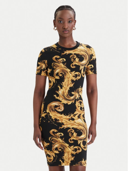 Zdjęcie produktu Versace Jeans Couture Sukienka codzienna 80HAO939 JS553 Czarny Slim Fit
