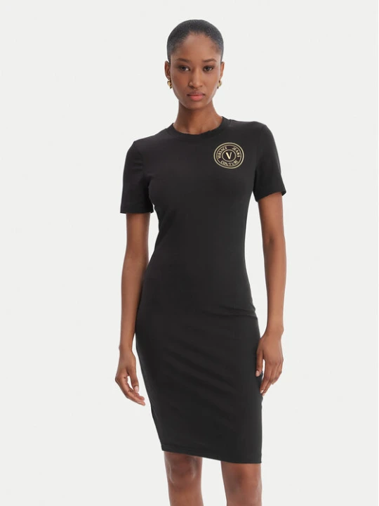 Zdjęcie produktu Versace Jeans Couture Sukienka codzienna 80HAOT02 CJ03T Czarny Slim Fit