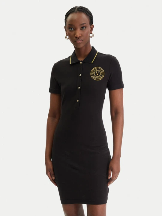 Zdjęcie produktu Versace Jeans Couture Sukienka codzienna 80HAOT03 CJ01T Czarny Slim Fit