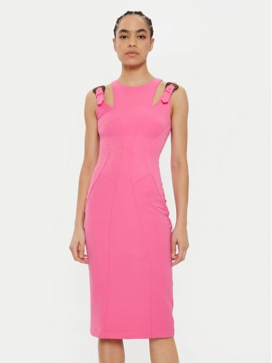 Zdjęcie produktu Versace Jeans Couture Sukienka koktajlowa 78HAO913 N0356 Różowy Regular Fit