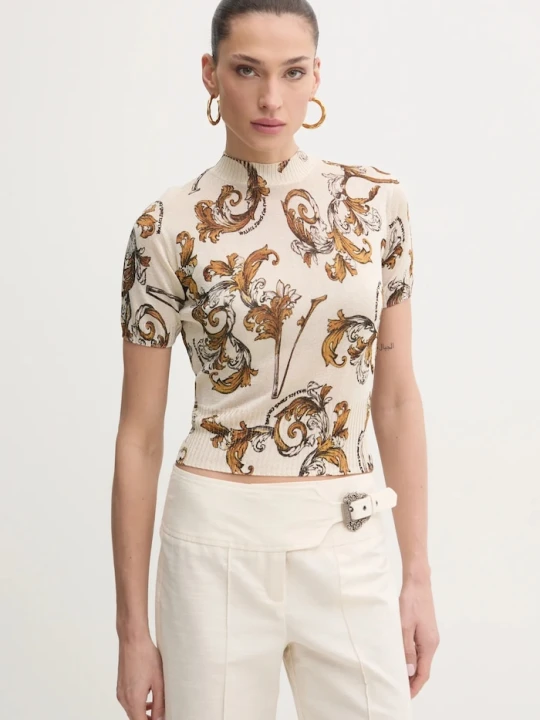 Zdjęcie produktu Versace Jeans Couture sweter beżowy