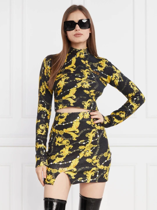 Zdjęcie produktu Versace Jeans Couture Sweter | Regular Fit czarny