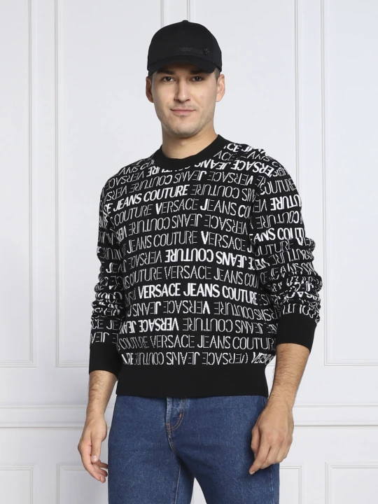 Zdjęcie produktu Versace Jeans Couture Sweter | Regular Fit czarny
