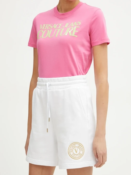 Zdjęcie produktu Versace Jeans Couture szorty bawełniane biały