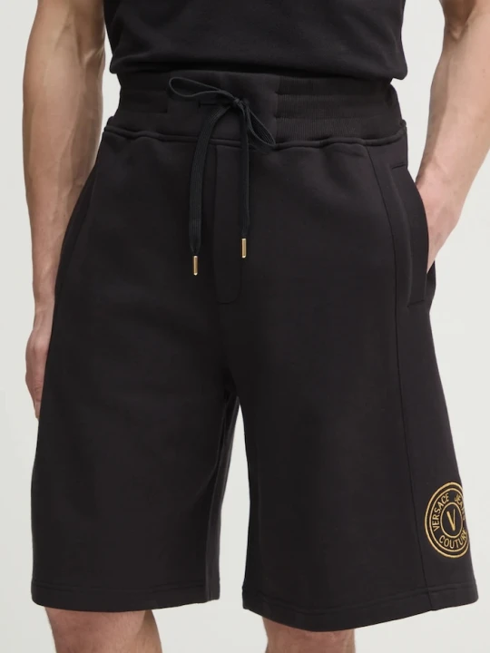 Zdjęcie produktu Versace Jeans Couture szorty bawełniane czarny