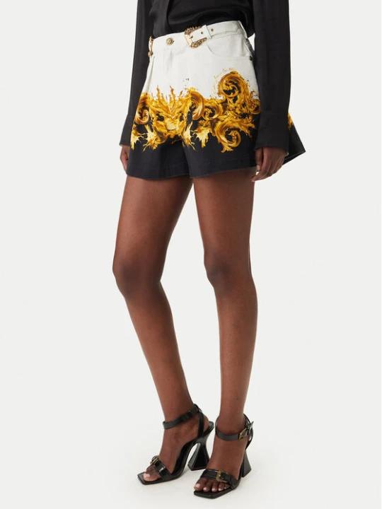Zdjęcie produktu Versace Jeans Couture Szorty materiałowe 80HAD55P ES163 Biały Straight Fit