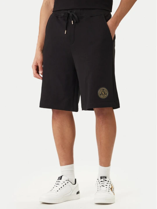 Zdjęcie produktu Versace Jeans Couture Szorty sportowe 80GADT03 CF01T Czarny Regular Fit