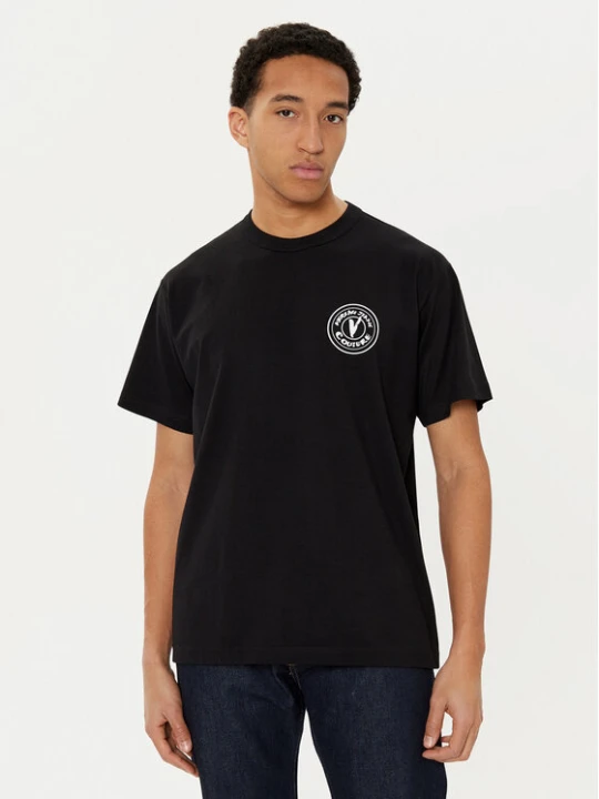 Zdjęcie produktu Versace Jeans Couture T-Shirt 78GAHE07 Czarny Regular Fit
