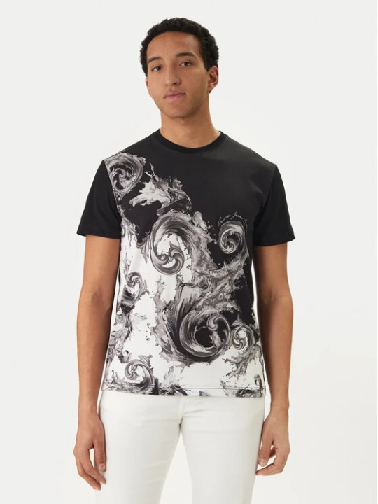 Zdjęcie produktu Versace Jeans Couture T-Shirt 80GAH6SB JS541 Czarny Slim Fit