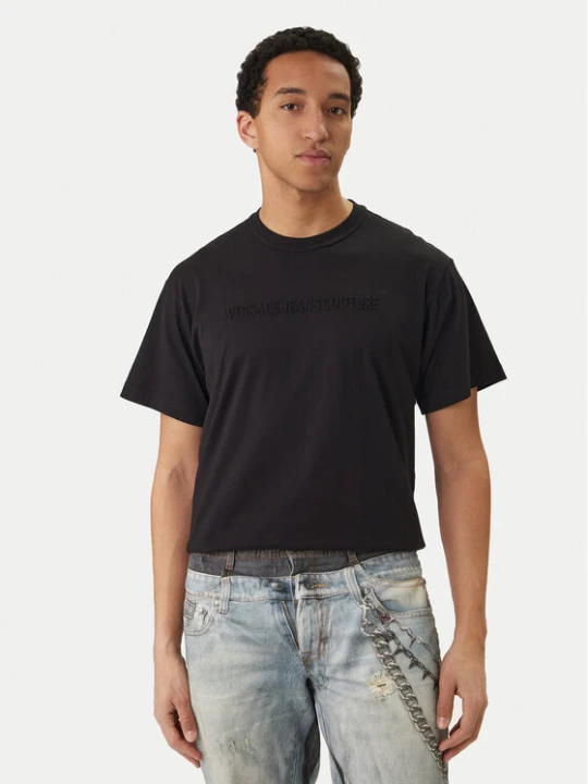 Zdjęcie produktu Versace Jeans Couture T-Shirt 80GAHE09 CJ00E Czarny Regular Fit