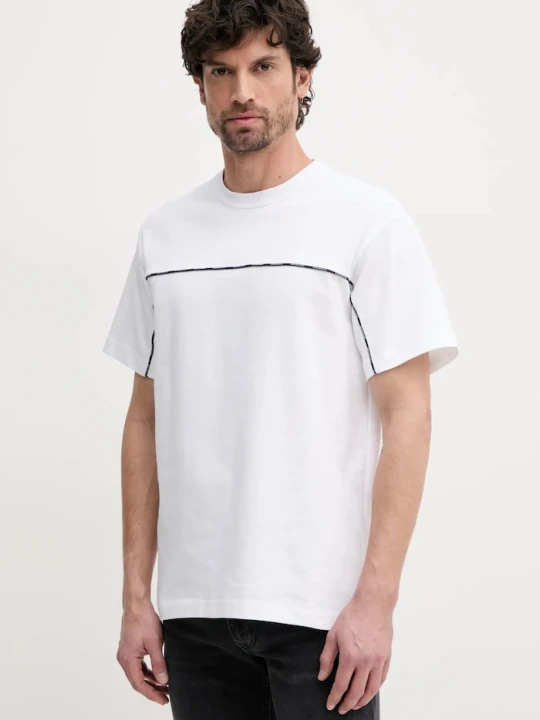 Zdjęcie produktu Versace Jeans Couture t-shirt bawełniany biały