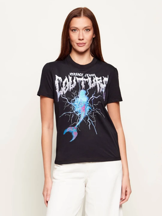 Zdjęcie produktu Versace Jeans Couture T-shirt MERMAID | Regular Fit czarny