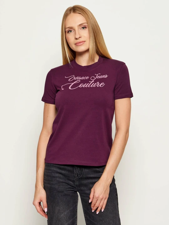 Zdjęcie produktu Versace Jeans Couture T-shirt | Regular Fit fioletowy