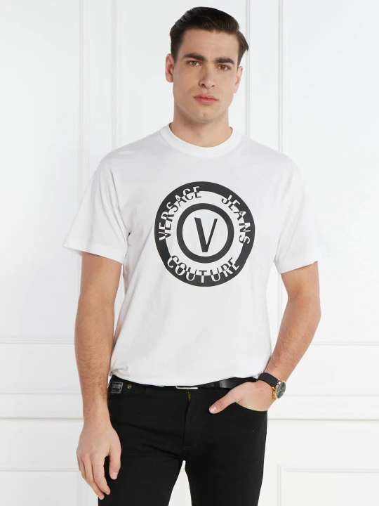 Zdjęcie produktu Versace Jeans Couture T-shirt SERIGRAFICHE | Regular Fit biały