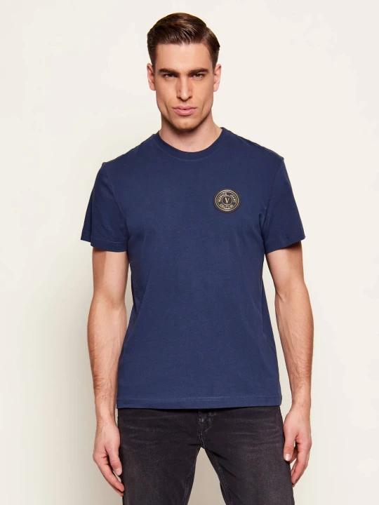 Zdjęcie produktu Versace Jeans Couture T-shirt | Slim Fit granatowy