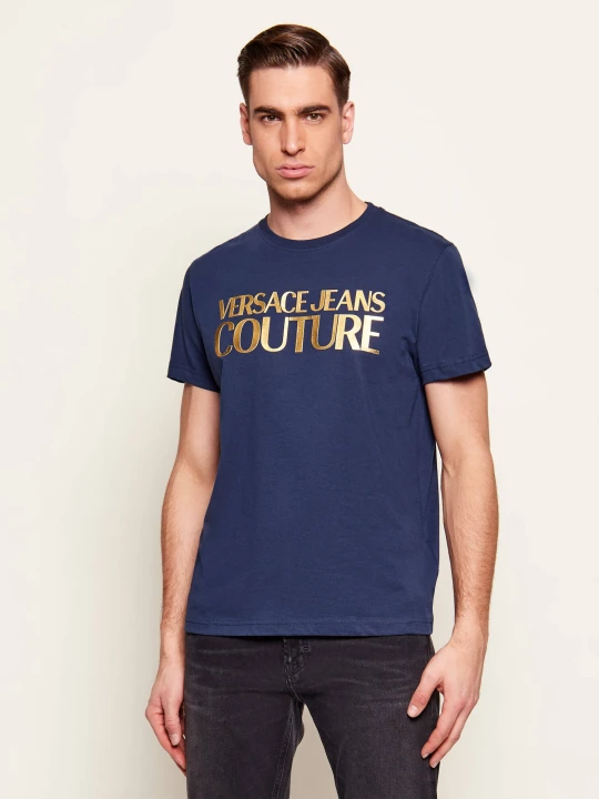 Zdjęcie produktu Versace Jeans Couture T-shirt | Slim Fit granatowy