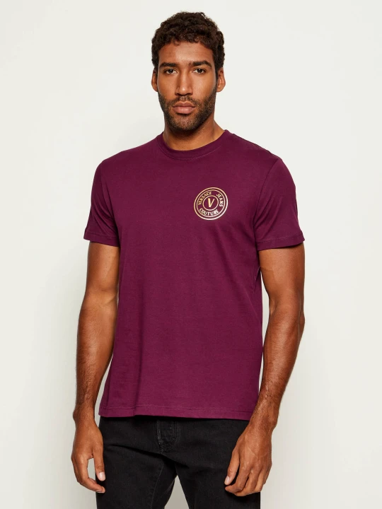 Zdjęcie produktu Versace Jeans Couture T-shirt | Slim Fit fioletowy