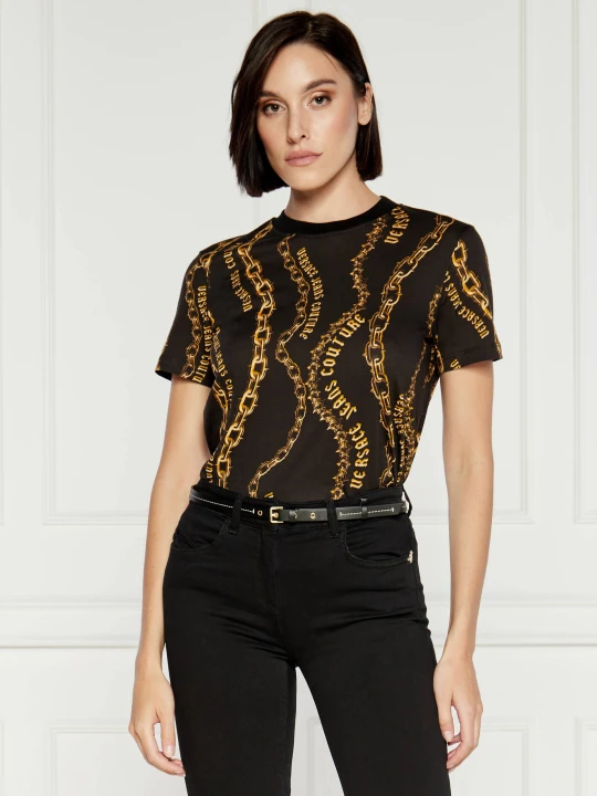 Zdjęcie produktu Versace Jeans Couture T-shirt | Slim Fit czarny
