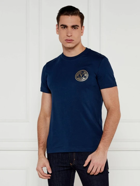 Zdjęcie produktu Versace Jeans Couture T-shirt | Slim Fit granatowy