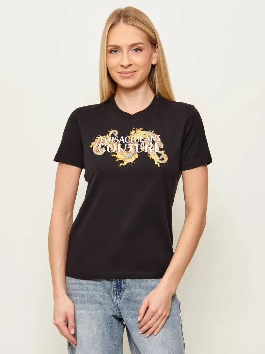 Zdjęcie produktu Versace Jeans Couture T-shirt Wave | Regular Fit czarny