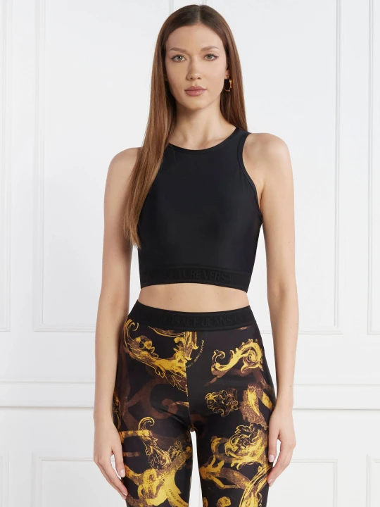 Zdjęcie produktu Versace Jeans Couture Top | Slim Fit czarny