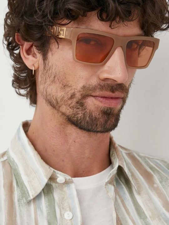 Zdjęcie produktu Versace okulary przeciwsłoneczne beżowy